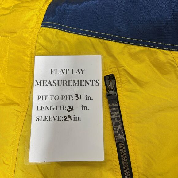 Descente Vintage Yellow Aztec Print Fleece Lined Men's Ski Jacket Sz. 3 - Picture 7 of 7